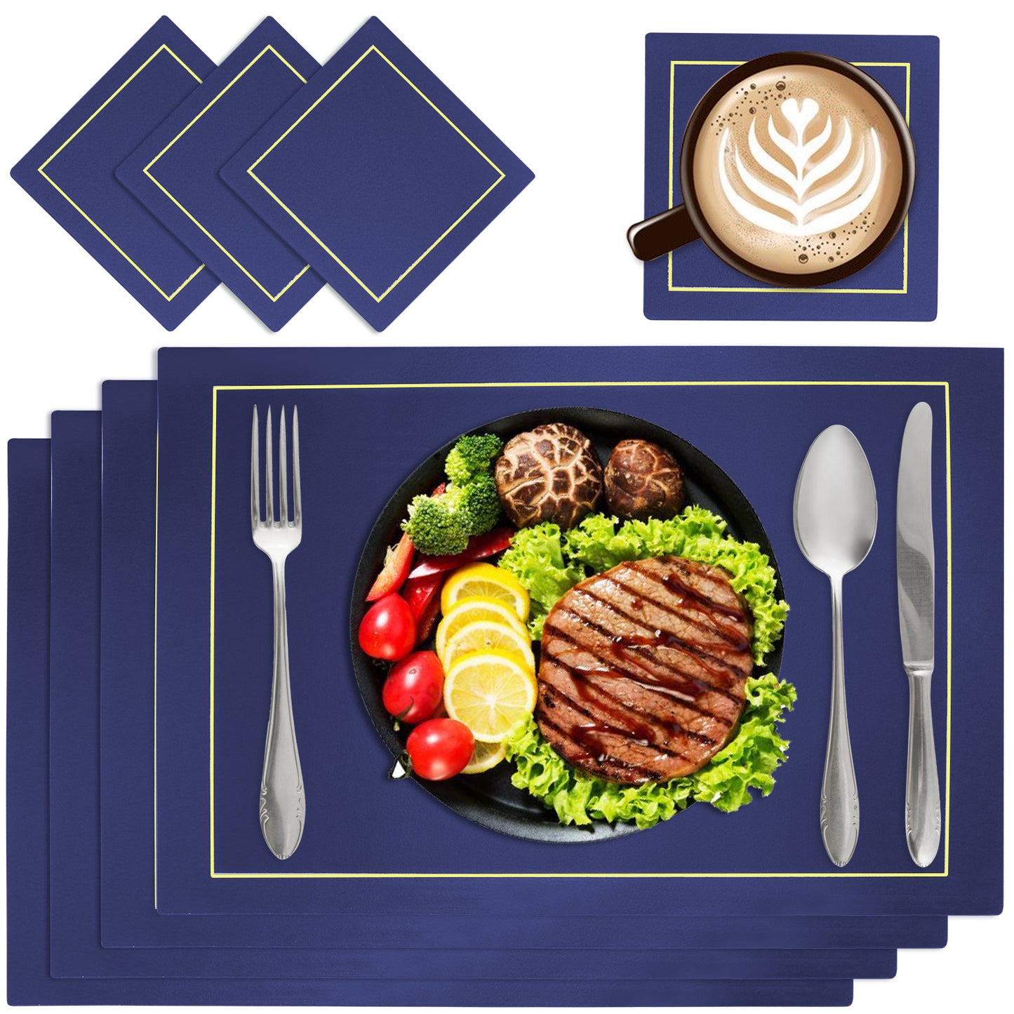 Placemats and Coasters Sets of 4