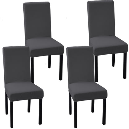 Set of 4 OCVES stretch dining chair covers in Grey