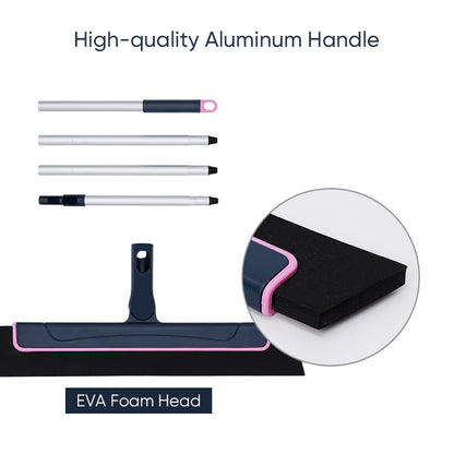 Aluminium handle sections and EVA foam blade of the floor squeegee