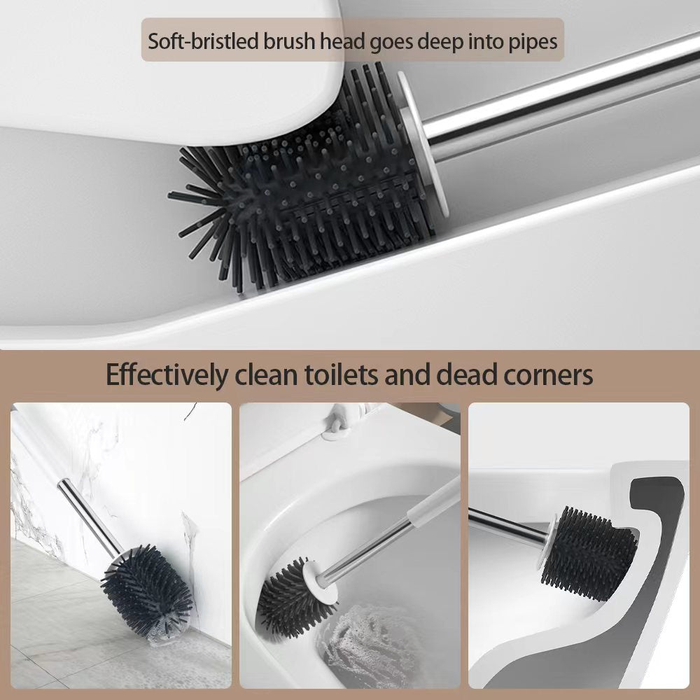 Toilet Brush, Soft Silicone Toilet Brush